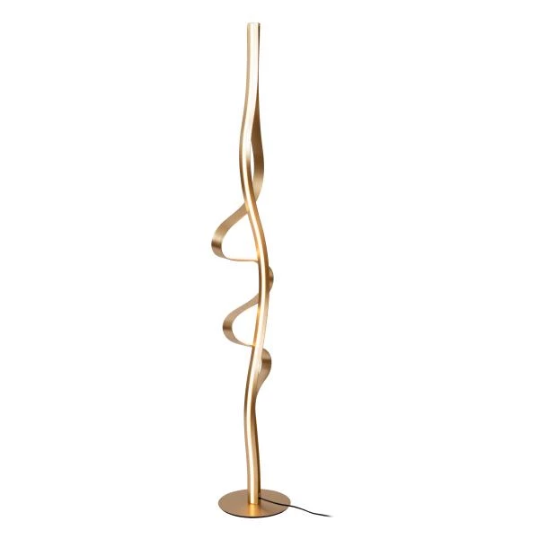Lucide Premium LAMBADA - Lampadaire - LED Dim. - 1x38W 2700K - Or Mat / Laiton - détail 1